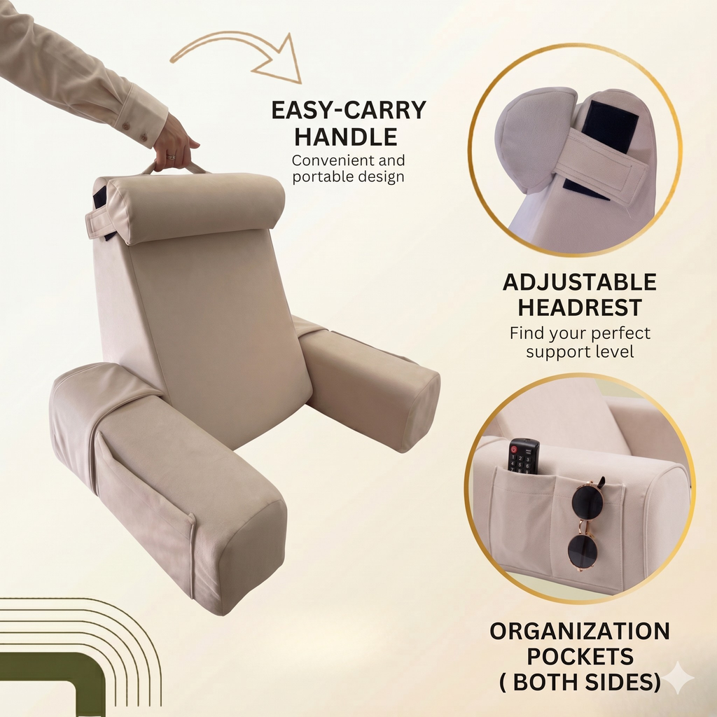 Reading Pillow / Beige