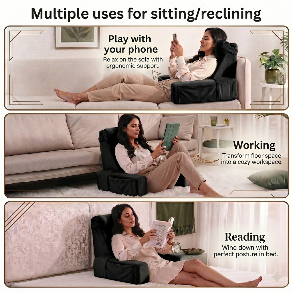 Reading Pillow / Black